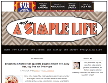 Tablet Screenshot of anotsosimplelife.com
